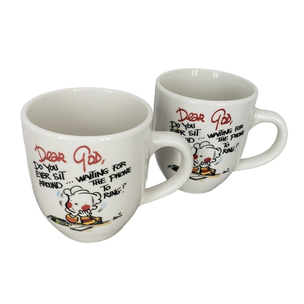 Royal Norfolk Coffee Mug Tea Cup's Ceramic 14 Oz “Dear God Do You Ever Sit Aroun